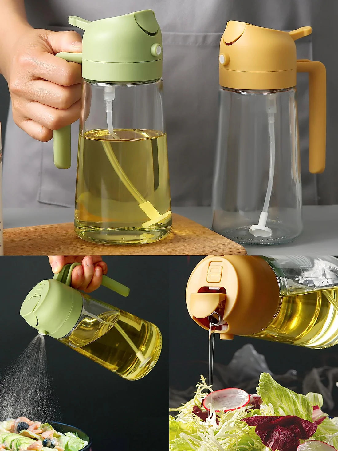 2 in 1 Oil Sprayer & Dispenser