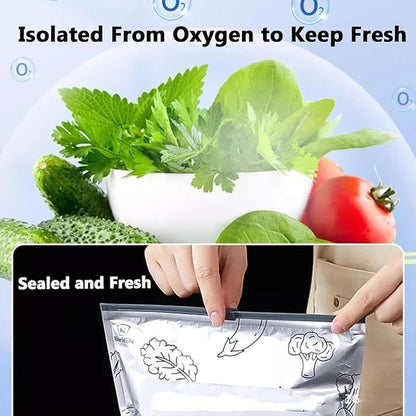 Reusable Aluminum Food Storage Bag (Pack of 10)